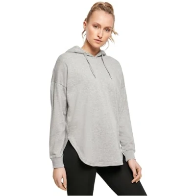Abbildung von Build Your Brand Damen Ladies Oversized Hoody Kapuzenpullover, Grau (Grey), S