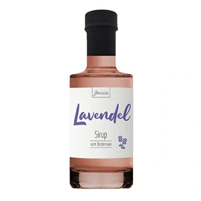 Abbildung von Lavendelblüten Sirup 200ml Genüssle Lavendelsirup vom Bodensee aus echten heimischen Lavendel natürlich ohne Zusatzstoffe