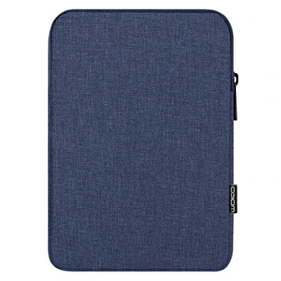 Abbildung von MoKo 12.9 Zoll Tablet Tasche, Schutzhülle aus Leinen und Baumwolle Sleeve Case Tablethülle Tasche Kompatibel mit iPad Pro 3/4 2018 2020, Surface Laptop Go 12.4&quot;, Galaxy S8+12.4, Marineblau