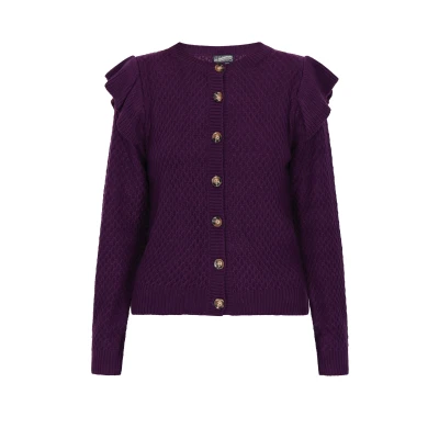 Abbildung von Strickjacke DREIMASTER M/L / Lila 100% Acryl