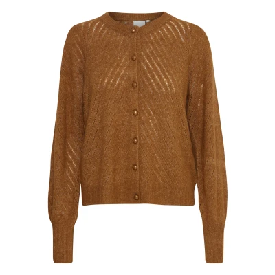 Abbildung von ICHI Ihkamara CA6 Strickjacke, Damen, Größe: Large, Cathay spice