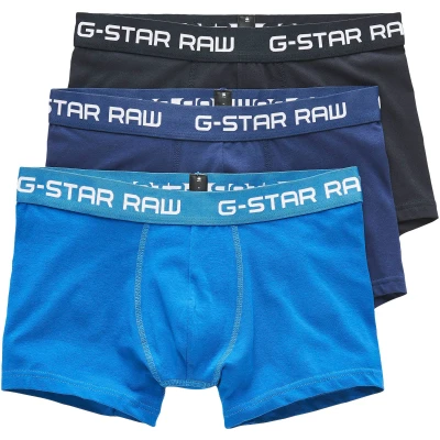 Abbildung von G Star Classic Trunk Color 3 PACK Panties, Herren, Größe: Large, Light nassau blue/imperial blue/maz blue