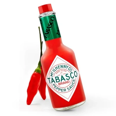 Abbildung von Tabasco Pepper Sauce 350 ml / 0,35 Liter Glasflasche original 100% natürliche Zutaten scharfe Chili