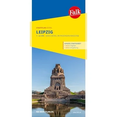 Abbildung von Falk Stadtplan Extra Leipzig 1:22.500: mit Ortsteilen von Markkleeberg, Schkeuditz, Taucha
