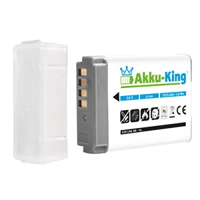 Abbildung von Akku King kompatibel mit Canon NB 13L Li Ion 1010mAh für PowerShot G5X G7X G9X, Mark II, G9X II,SX720 HS, SZ730 SX620 HS