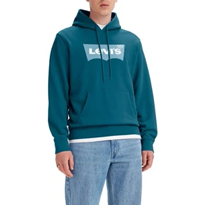 Abbildung von Levi&#039;s Graphic HOOD Sweatshirt, Herren, Größe: XS, Turquoise