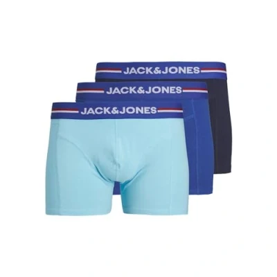 Abbildung von JACK&amp;JONES Herren JACTIM SOLID Trunks 3 Pack Boxershorts, True Blue/Pack:Splish Splash Navy Blazer, XXL
