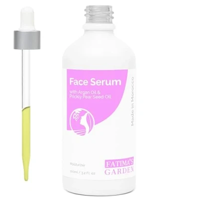 Abbildung von Fatima&#039;s Garden Gesichtsserum Mit Argan &amp; Kaktusfeigenkernöl, Anti Aging, 100ml