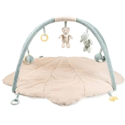 Abbildung von Nattou Romeo, Jules &amp; Sally Spielbogen Muschel, Beige/Kupfergrün, Babyspielzeug