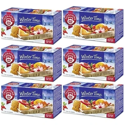 Abbildung von TEEKANNE Früchtetee Winter Time mit Apfel , Zimt und Biskuitgeschmack (Dekond Gift) 6 * 50g