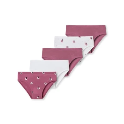 Abbildung von Schiesser 5PACK Slip für Kinder, Größe: 98, Beere weiss