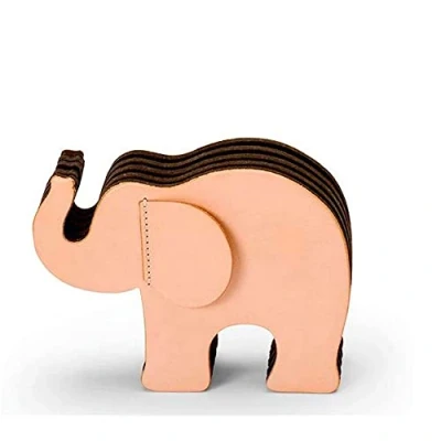 Abbildung von Graf von Faber Castell 118859 Stiftehalter Elefant aus Leder, mit 12 Buntstifte Polychromos