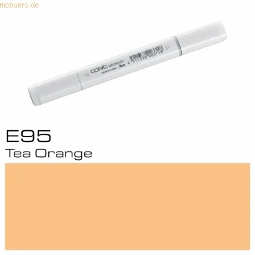 Abbildung von COPIC Sketch Marker Typ E 95, Tea Orange, professioneller Pinselmarker, mit einer Super Brush Spitze und Medium Broad