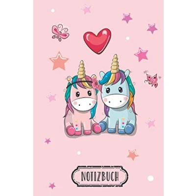 Abbildung von BLANKO NOTIZBUCH A5 : 120 Seiten zum Selbstgestalten, Zeichenbuch, Skizzenbuch, Blankobuch, Malbuch Weißes Papier Soft Cover &quot;Pink unicorn&quot;