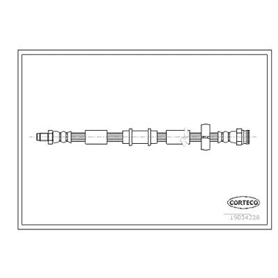Abbildung von CORTECO 19034328 Bremsschläuche Vorderachse 480 FIAT: Idea