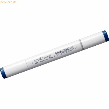 Abbildung von COPIC Sketch Marker Typ B 37, Antwerp Blue, professioneller Pinselmarker, mit einer Super Brush Spitze und Medium Broad