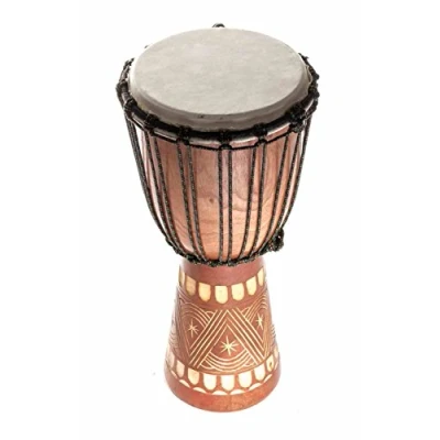 Abbildung von 60cm Profi Djembe Tromnmel Bongo Drum Alpin Rasta String Guter Klang C1