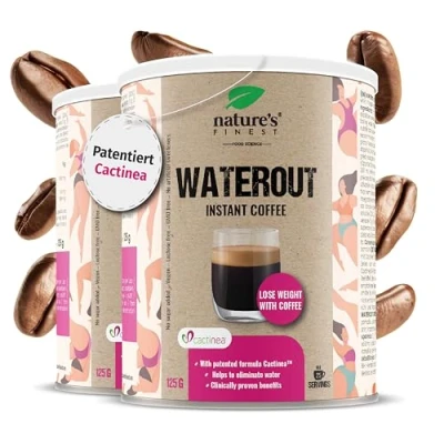 Abbildung von Nature&#039;s Finest by Nutrisslim Water Out Coffee Instant Kaffeemischung Laktosefrei Erfrischende Kaffeepause Jederzeit Und üBerall