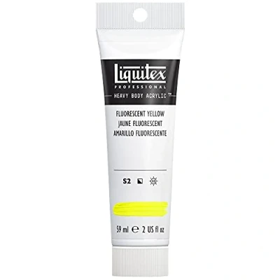 Abbildung von Liquitex 1045981 Professional Heavy Body Acrylfarbe in Künstlerqualität mit ausgezeichneter Lichtechtheit buttriger Konsistenz, 59ml Tube Fluo Gelb