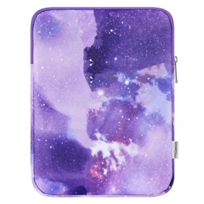 Abbildung von MoKo 9 11&quot; Tablet Tasche für iPad Air M2 2024/Air 5/4 10,9, Pro 11 M4 2024, 10th 2024/9th/8th/7th, 9.7, Galaxy Tab S9/S8 2023/A 10.1,Surface Go 2 10.5, Lila Sternenhimmel