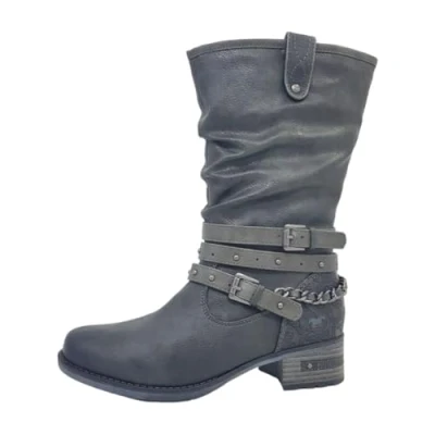 Abbildung von Mustang Cowboy/Bikerboot, Damen, Größe: 40, Graphit Schuhe