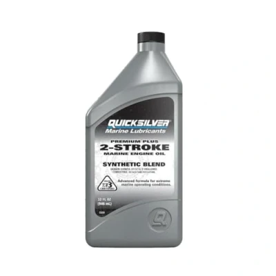 Abbildung von Quicksilver 858026Q01 Premium Plus Two Cycle TC W3 Oil for 2 Mercury, Mariner, Force, Mercury Jet Drive Outboards and Sport Engines, 1 Quart Bottle