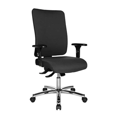 Abbildung von Topstar Bürostuhl Open X (P) Chrom inkl. höhenverstellbare Armlehnen anthrazit