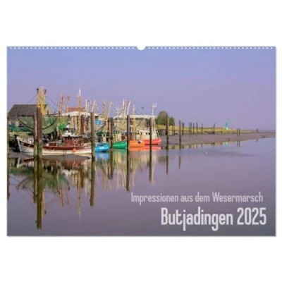 Abbildung von Impressionen aus dem Wesermarsch Butjadingen 2025 (Wandkalender DIN A2 quer), CALVENDO Monatskalender
