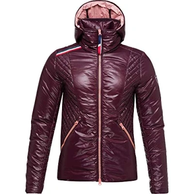 Abbildung von Rossignol Damen Verglas Hood Jacket Weste, Weinrot, S