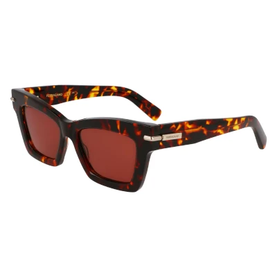 Abbildung von Ferragamo Sonnenbrille, Damen, Größe: One Size, Brown