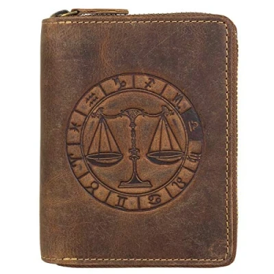 Abbildung von Greenburry Vintage Sternzeichen Geldbörse, Herren, Größe: One Size, Camel