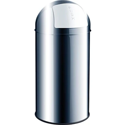 Abbildung von helit H2401400 Push Abfallbehälter „the dome“ 50L, Edelstahl