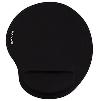 Abbildung von excovip Mauspad Gaming Handgelenkauflage Mousepad Schwamm Handballenauflage Handauflage Gelpolster ergonomisch schwarz