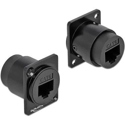 Abbildung von Delock D Typ Modul RJ45 Cat.6 Buchse zu