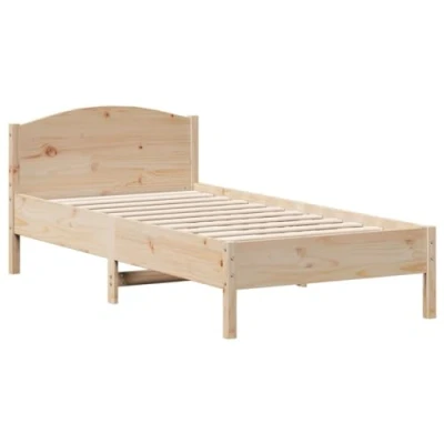 Abbildung von vidaXL Bett Massivholzbett ohne Matratze 75x190 cm Kiefernholz