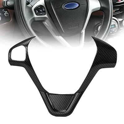 Abbildung von NOZADO 1 x Auto Reparatur Zubehör, Lenkradabdeckungen, Zierleisten Aufkleber, passend für Ford Fiesta MK7 20092017 Ecosport 20122017, Pailletten Dekorrahmen, Autozubehör (Größe: B Typ