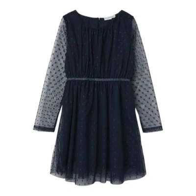Abbildung von NAME IT Mädchen Nkfvabos Ls Dress Noos Nachtwäsche Set, Dark Sapphire, 158 EU