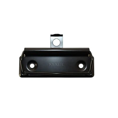 Abbildung von MAUL Bügelklemmer Metall zur Montage auf Metall, Kunststoff, Holz, mit Aufhängeöse, auch für DIY und Basteln, Breite 7 cm, Klemmweite 0,8 Schwarz
