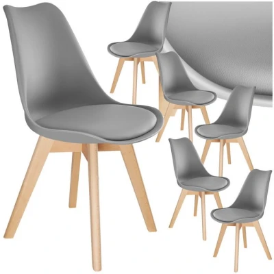 Abbildung von tectake Esszimmerstuhl Friederike (6er Set, 6 St), Gepolstert