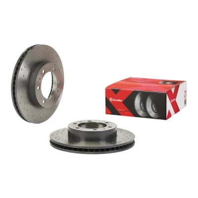 Abbildung von BREMBO 09.B461.1X Bremsscheibe 319 28 5 gelocht/innenbel. beschichtet TOYOTA: Land Cruiser Prado 120, Hilux VIII Pickup, FJ