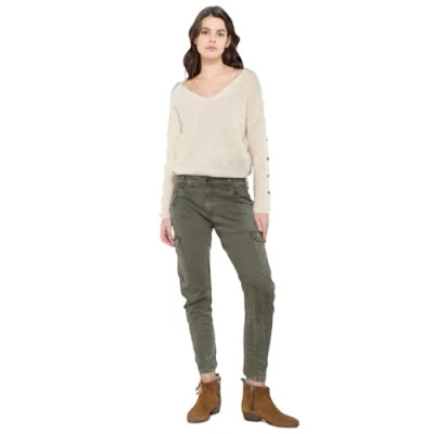 Abbildung von Le Temps Des Cerises Cargohose, Damen, Größe: 31, Khaki