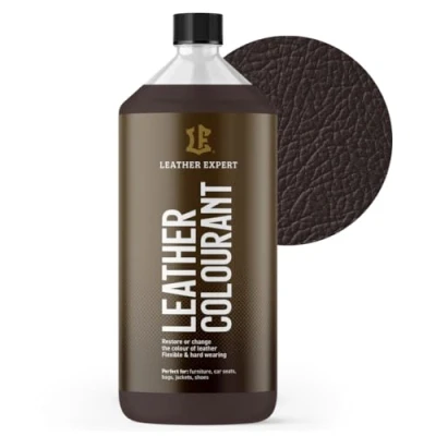 Abbildung von Sehr Deckend Wasser Lederfarbe Dunkelbraun 1L Leather Paint für Natur und ÖkoLeder Dye Ohne Alkohol alle Lederaccessoires Reißt oder Blättert Nicht ab