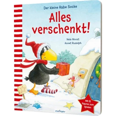 Abbildung von Der kleine Rabe Socke: Alles verschenkt! Mit Spielfiguren: Weihnachts Pappebuch ab 3 Jahren