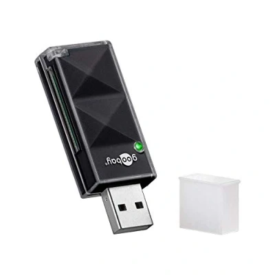 Abbildung von Wentronic Goobay Kartenlesegerät USB 2.0, Schwarz zum Lesen von Micro SD und Speicherkartenformaten (95682)