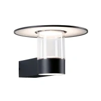 Abbildung von Paulmann 948.34 LED Außenwandleuchte Sienna Bewegungsmelder mit Hochfrequenz Sensor seewasserresistent IP44 212mm 3000K 9 / 1x3W 500lm 230V Anthrazit