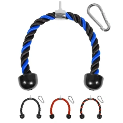 Abbildung von Yes4All XJ90 Trizepsseil, 68.6 cm, Blau/Schwarz