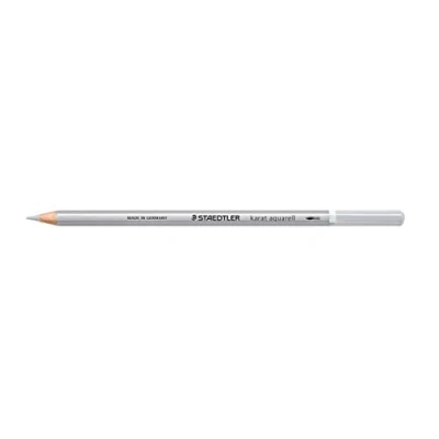 Abbildung von STAEDTLER aquarell Buntstifte karat aquarell, kaltgrau, wasservermalbare, weiche, farbintensive Mine, unterschiedliche Trocken und Nasstechniken, 6 Aquarellstifte im Kartonetui, 125 800