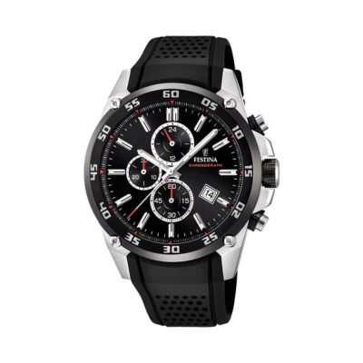Abbildung von Festina Unisex Erwachsene Chronograph Quarz Uhr mit Kautschuk Armband F20330/5