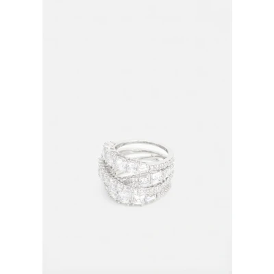Abbildung von Swarovski Twist WRAP Ring silvercoloured, Damen, Größe: 50, Silver coloured