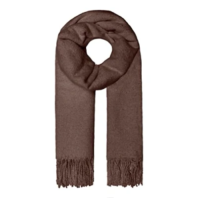 Abbildung von ONLY Damen Onllima Long Frill Scarf Cc Schal, Coffee Quartz, Einheitsgröße EU